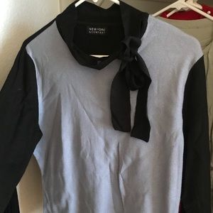 Grayish Blue/Black Sweater